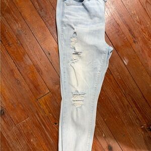 Torrid Size 18 Premium Sky High Rise Distressed Skinny Jeans